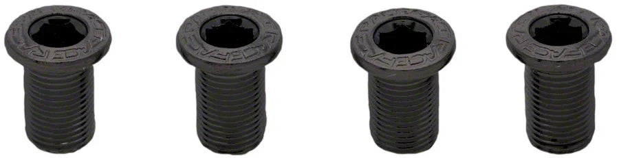 RaceFace Chainring Bolt Pack Set of 4 12.5mm Bolts Black - Bicycle Warehouse