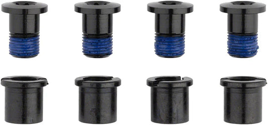 RaceFace Chainring Bolt Pack Set of 4 12.5mm Bolt/Nut Black - Bicycle Warehouse