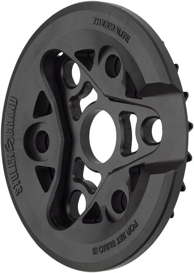 Sumo III Sprocket - 25t 6.0mm Thickness Aluminum With Thermalite Guard BLK - Bicycle Warehouse