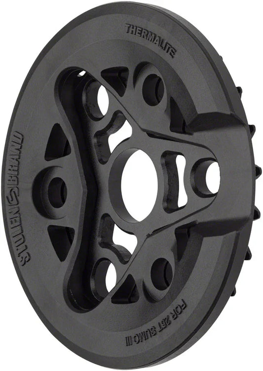 Sumo III Sprocket - 25t 6.0mm Thickness Aluminum With Thermalite Guard BLK - Bicycle Warehouse