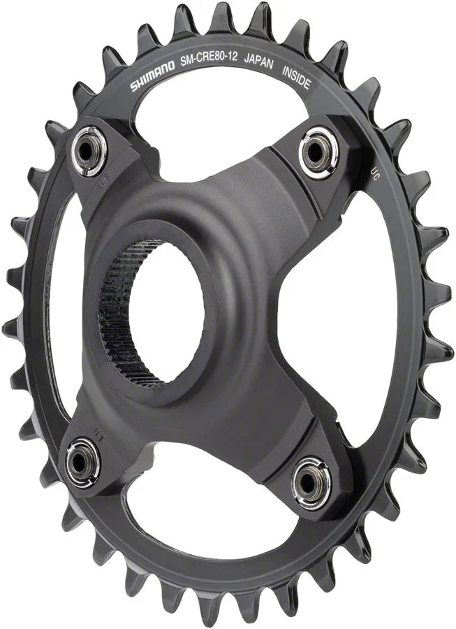 STEPS SM-CRE80-12-B Chainring - 34T Without Chainguard 55mm Chainline BLK - Bicycle Warehouse