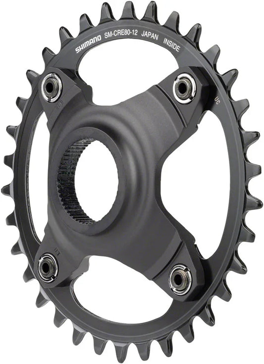 STEPS SM-CRE80-12-B Chainring - 34T Without Chainguard 55mm Chainline BLK - Bicycle Warehouse