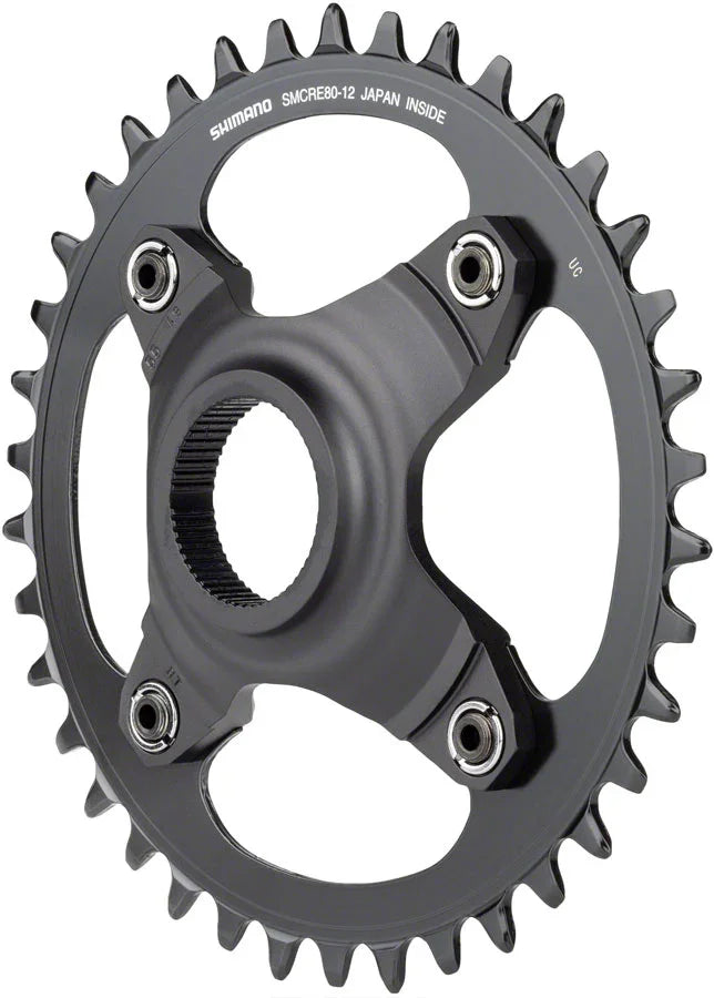 STEPS SM-CRE80-12-B Chainring - 38T Without Chainguard 55mm Chainline BLK - Bicycle Warehouse