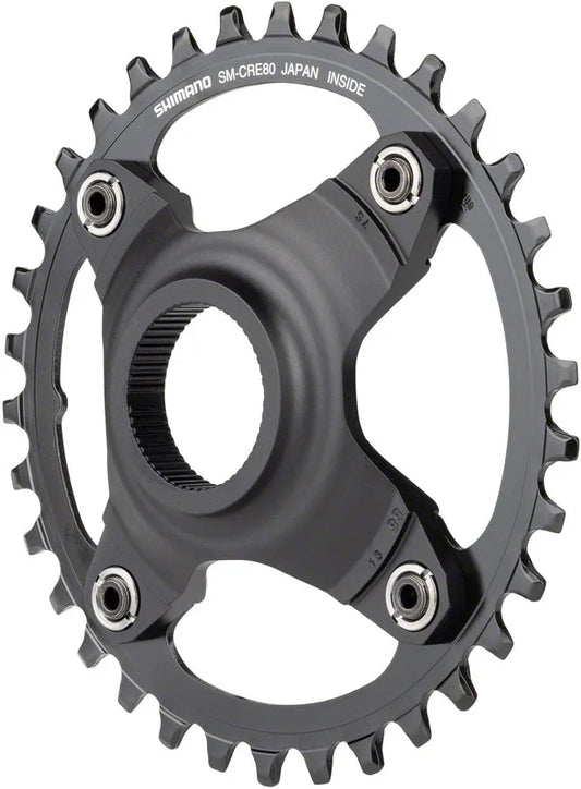 STEPS SM-CRE80-B Chainring - 34T Without Chainguard 55mm Chainline BLK - Bicycle Warehouse