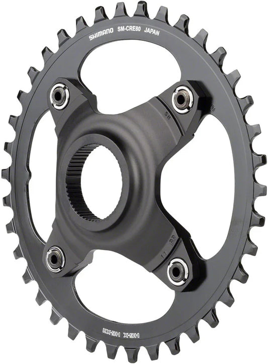 STEPS SM-CRE80-B Chainring - 38T Without Chainguard 55mm Chainline BLK - Bicycle Warehouse