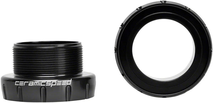 BSA Road Bottom Bracket - DUB Road Spindle Coated Races Black - Bicycle Warehouse
