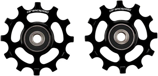 Pulley Wheels for SRAM AXS Road 12-Speed - 12 Tooth Alloy Black - Bicycle Warehouse