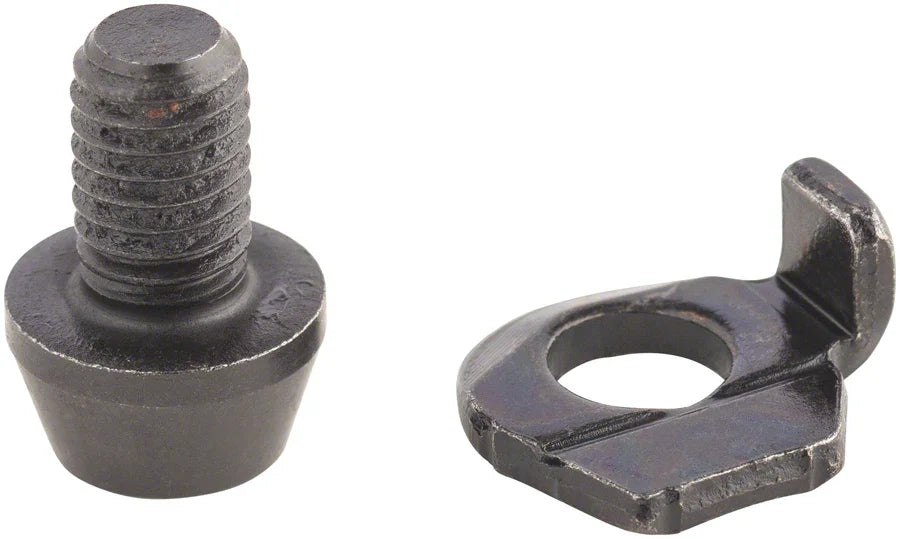 XT RD-M8000 Rear Derailleur Cable Fixing Bolt and Plate - Bicycle Warehouse