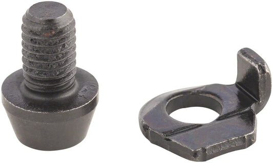 XT RD-M8000 Rear Derailleur Cable Fixing Bolt and Plate - Bicycle Warehouse