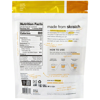 Supplement Skratch Sport Hydration Fruit Punch 3lb Bag