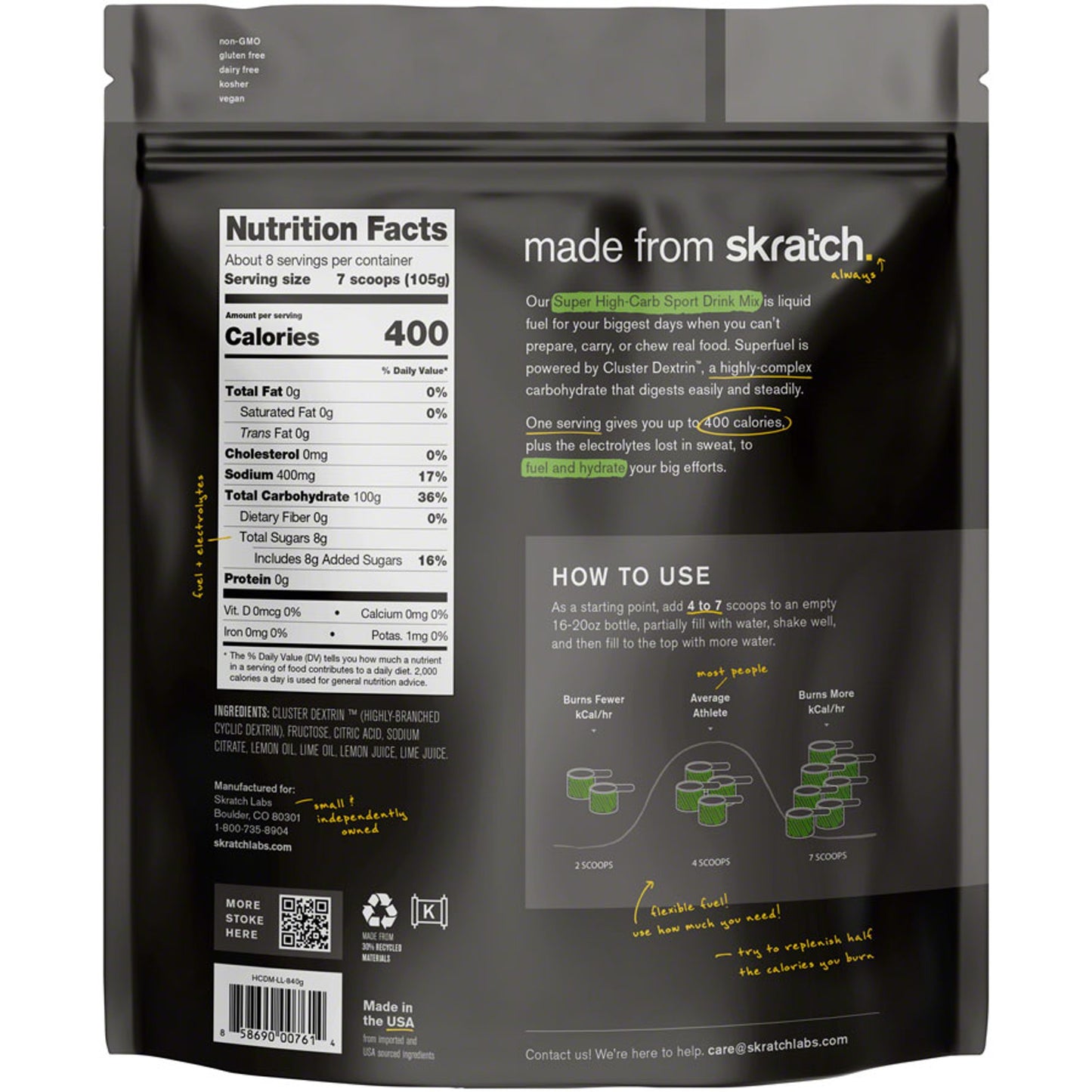 Supplement Skratch Superfuel Lemon Lime 8 Serving