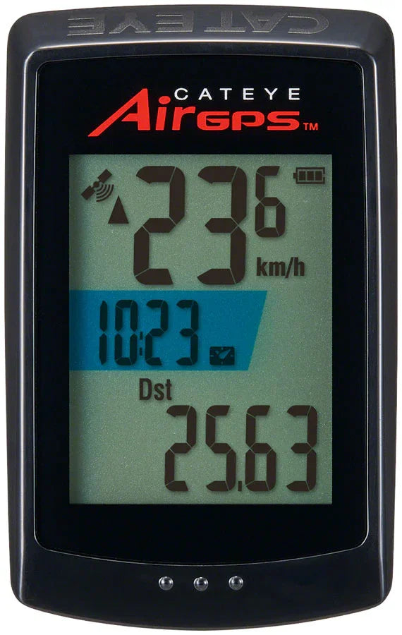 AirGPS Cycling Computer - with CDC Cadence Sensor Black - Bicycle Warehouse