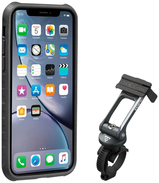 Ridecase with Mount - Fits iPhone XR Black/Gray - Bicycle Warehouse
