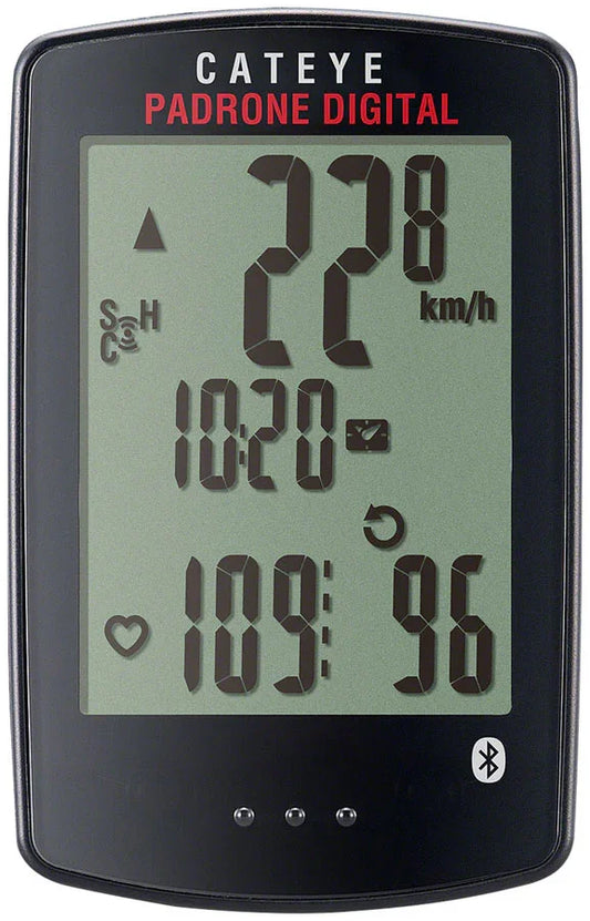 Padrone Digital Bike Computer - Wireless Black - Bicycle Warehouse