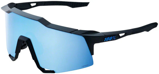 Speedcraft Sunglasses - Matte Black HiPER Blue Multilayer Mirror Lens - Bicycle Warehouse