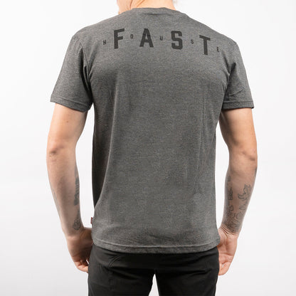 Evoke SS Tech Tee - Charcoal Heather - Bicycle Warehouse