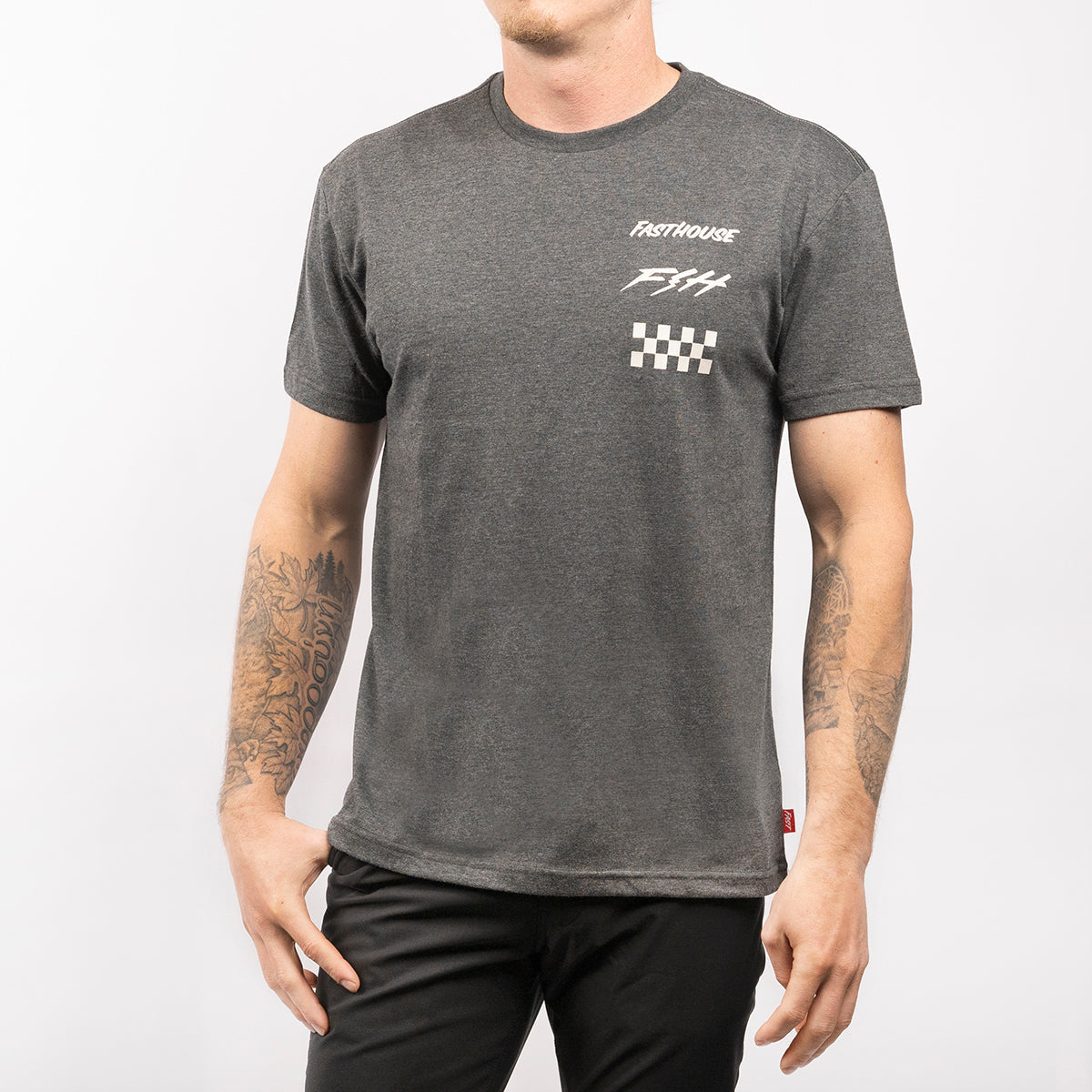 Evoke SS Tech Tee - Charcoal Heather - Bicycle Warehouse