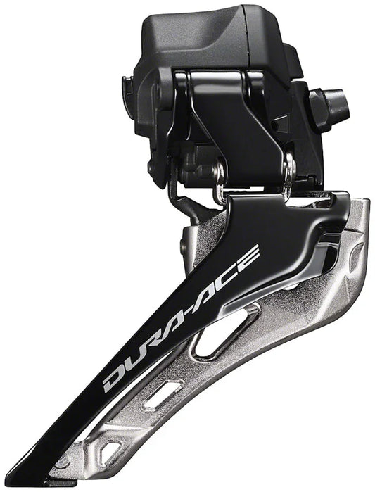 Dura-Ace FD-R9250 Di2 Front Derailleur - 2x12-Speed Braze-on Down Swing For 50-55t Max BLK/Silver - Bicycle Warehouse