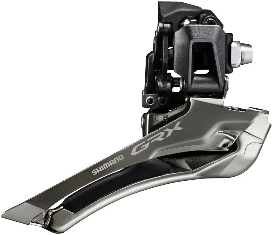 GRX FD-RX820-F Front Derailleur - 12-Speed Double Braze-On Down Swing Down Pull 48t Max - Bicycle Warehouse