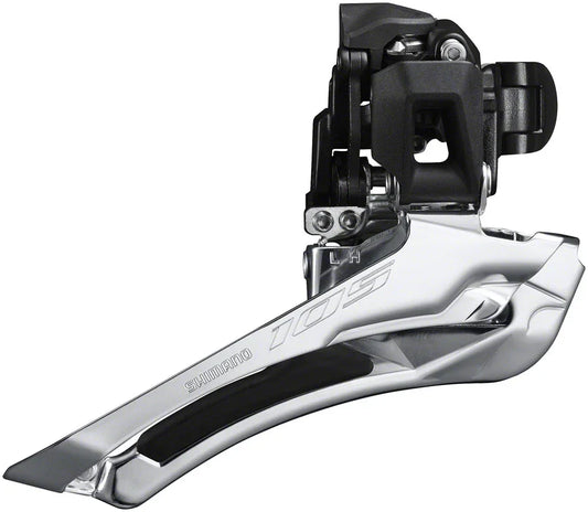 105 FD-R7100-BS Front Derailleur - 12-Speed Double 31.8/28.6mm Band Clamp Down-Swing Down-Pull 52t Max - Bicycle Warehouse