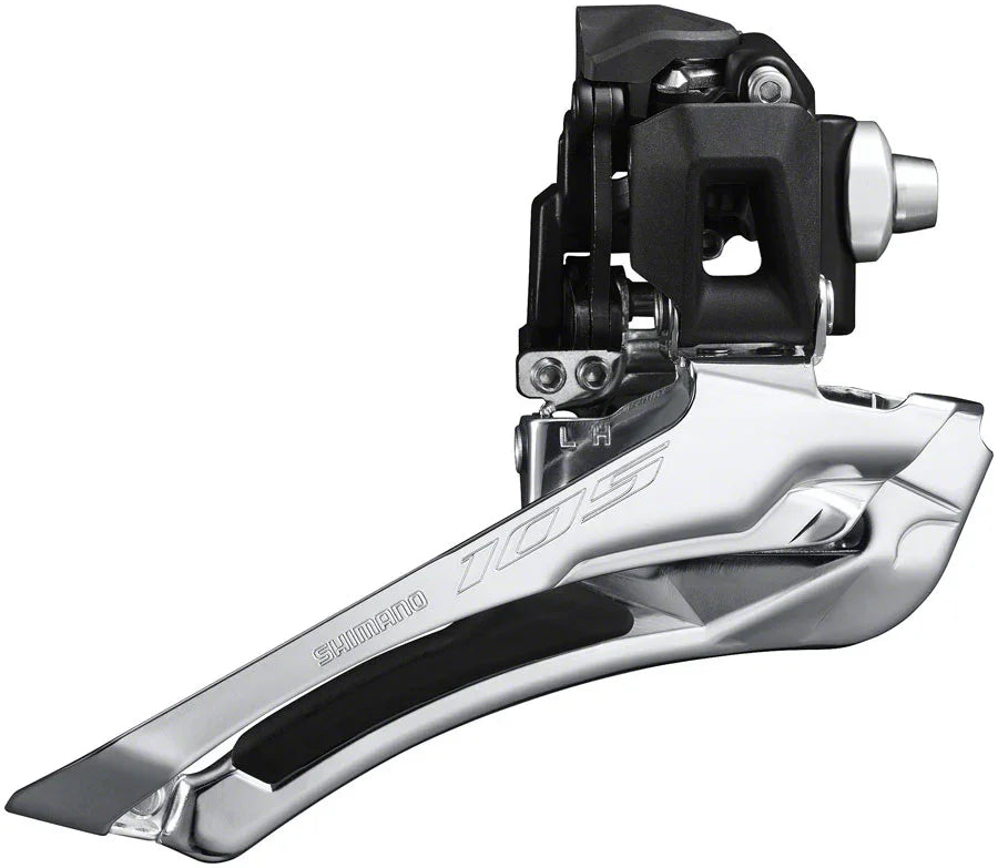 105 FD-R7100-F Front Derailleur - 12-Speed Double Braze-On Down-Swing Down-Pull 52t Max - Bicycle Warehouse