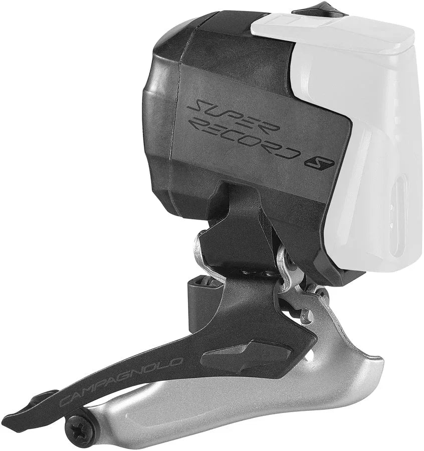 Campagnolo Super Record S Wireless Front Derailleur - 12-Speed Braze-On Battery Sold Separate BLK - Bicycle Warehouse