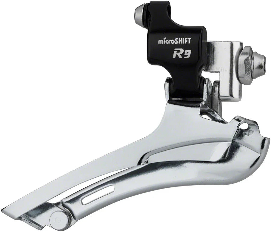 R9-F Double Front Derailleur - 9-Speed Double 46-52t Max Braze-On Shimano Road Compatible - Bicycle Warehouse