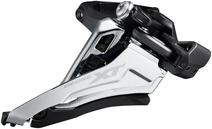 XT FD-M8100-M Front Derailleur - 2x12 34.9/31.8/28.6 Clamp Front Side-Swing BLK - Bicycle Warehouse