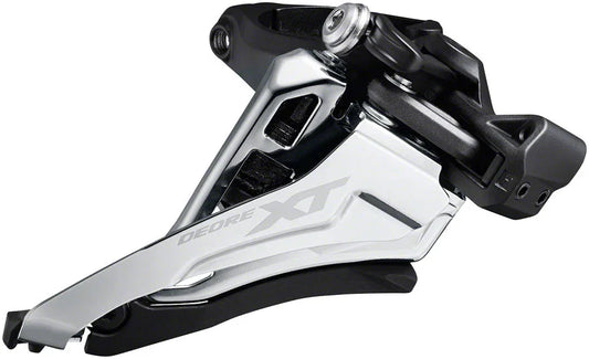 XT FD-M8100-M Front Derailleur - 2x12 34.9/31.8/28.6 Clamp Front Side-Swing BLK - Bicycle Warehouse