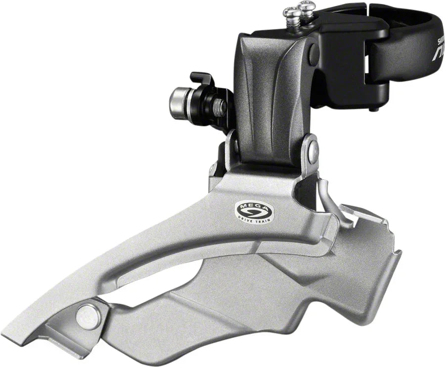 Altus FD-M371 9-Speed Triple Down-Swing Dual-Pull Front Derailleur - Bicycle Warehouse