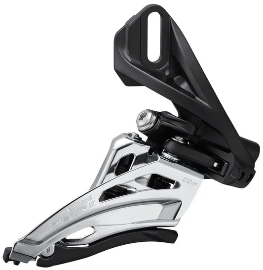 Deore FD-M5100-D Front Derailleur - 11-Speed Double Side Swing Front Pull Direct Mount BLK/Silver - Bicycle Warehouse