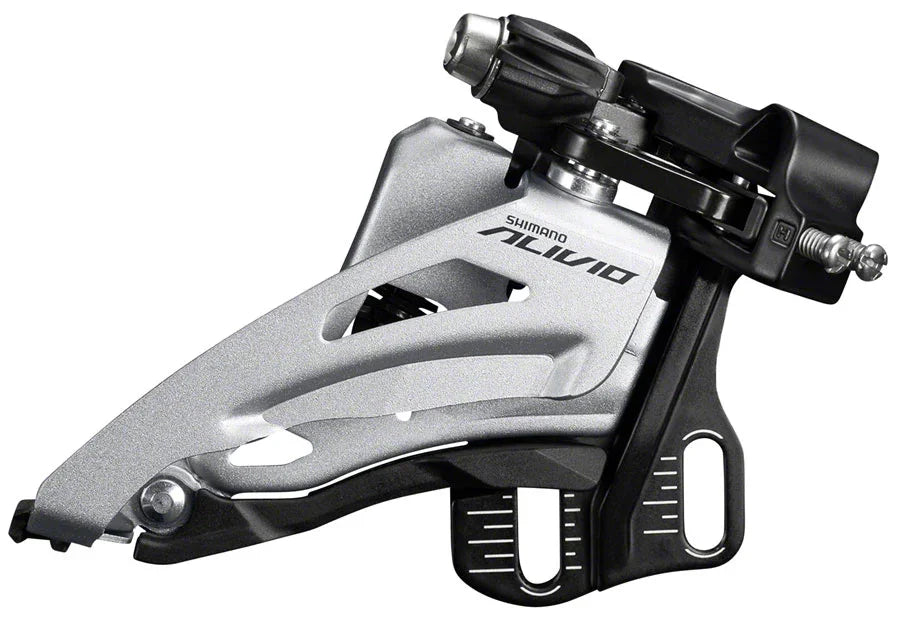 Alivio FD-M3120-E Front Derailleur - 2x9-Speed Side Swing Front Pull E-Type Mount 36t Max - Bicycle Warehouse