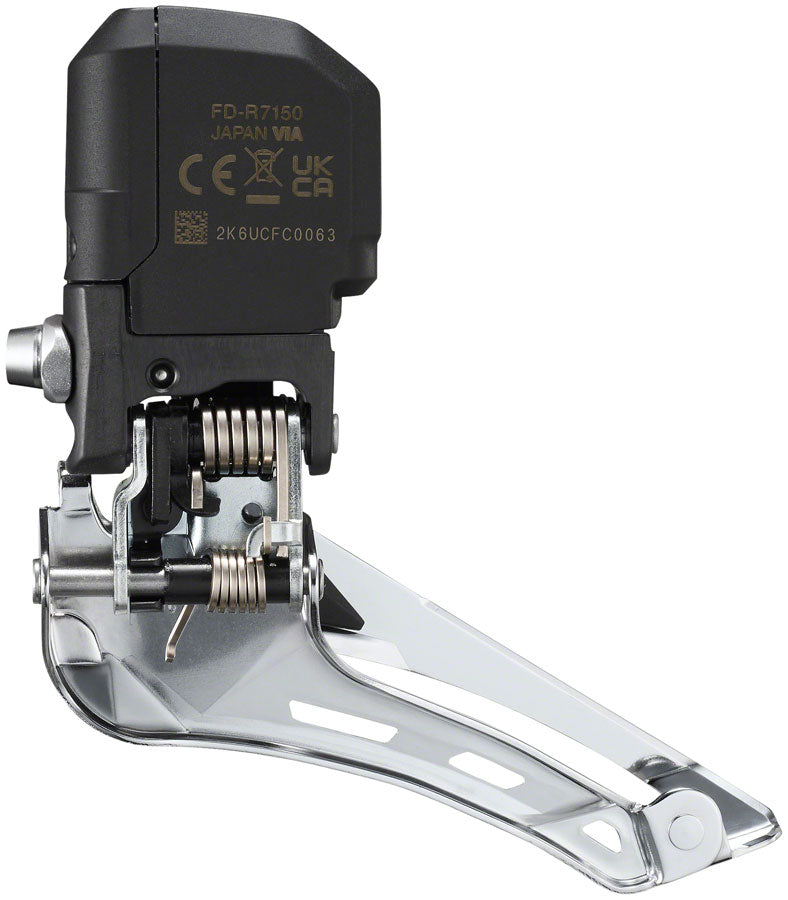 105 FD-R7150 Di2 Front Derailleur - 2x For 2x12-Speed Braze-On Down-Swing BLK - Bicycle Warehouse