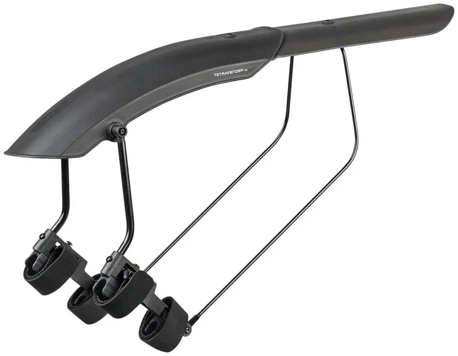 Tetrafender M2 Fender - Strap-on Rear Black - Bicycle Warehouse