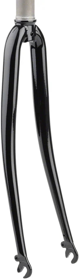 700c Road Fork - 9mm x 100mm 1 1/8" Straight Steerer Mid Reach Caliper BLK - Bicycle Warehouse