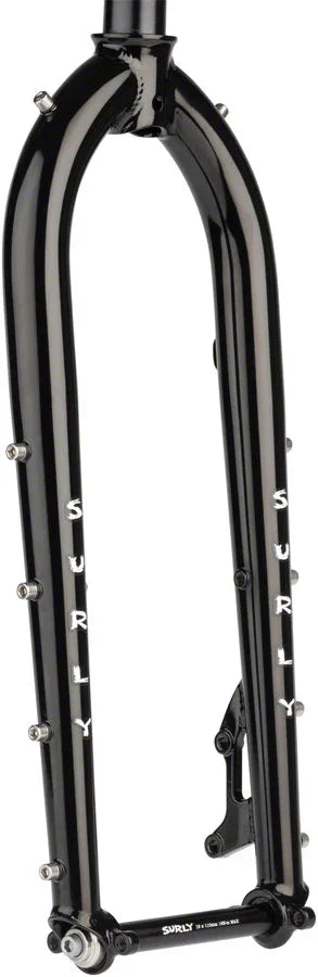 Dinner Fork Assembly - 420mm 27.5" 15x110mm Thru-Axle 1-1/8" Straight Steerer Steel BLK - Bicycle Warehouse