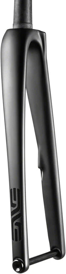 Road Flat-Mount Disc Fork 1-1/4" Tapered Steerer 43mm Rake 12mm x 100mm Axle BLK - Bicycle Warehouse