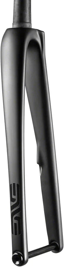 Road Flat-Mount Disc Fork 1-1/4" Tapered Steerer 50mm Rake 12mm x 100mm Axle BLK - Bicycle Warehouse