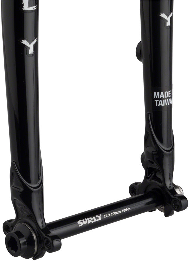 Midnight Special 650b Fork 1-1/8" 50mm Offset Black - Bicycle Warehouse