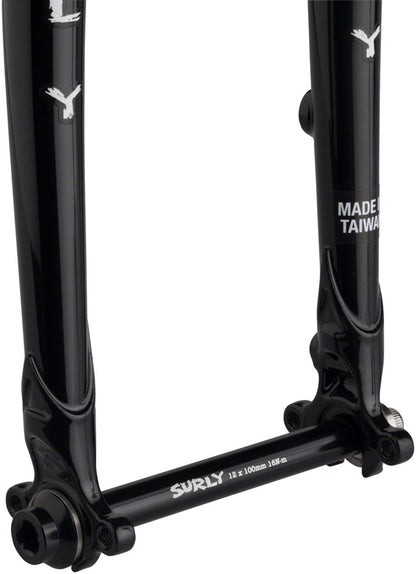 Midnight Special 650b Fork 1-1/8" 50mm Offset Black - Bicycle Warehouse