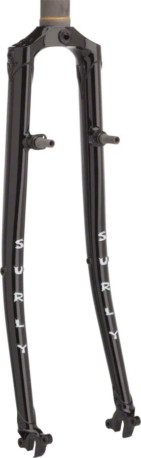 Long Haul Trucker Fork 700c w/ Logo Crown Blacktacular - Bicycle Warehouse
