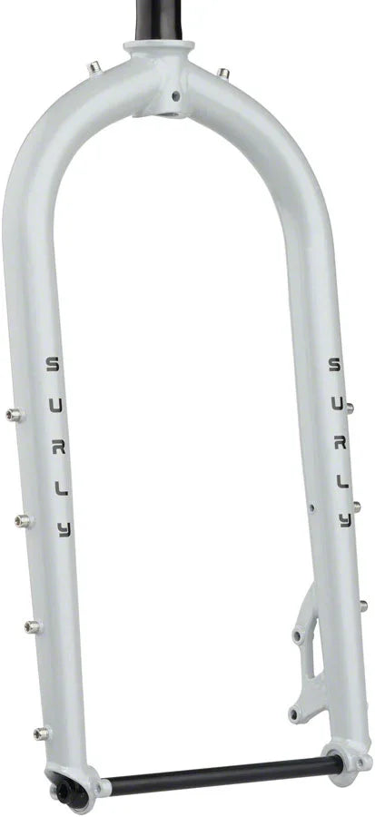 Moonlander Fork - 24" Steel 12 x 197mm 1-1/8" Straight Steerer Lunar Dust Gray - Bicycle Warehouse
