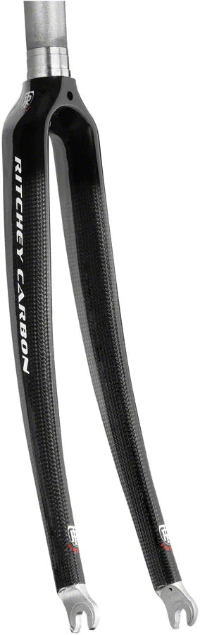Comp Carbon Road Fork: 700c QR 1" Aluminum Steerer Black - Bicycle Warehouse