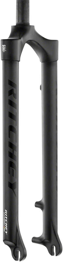 WCS Carbon Mountain Fork: 29" QR 1-1/8 Disc Black - Bicycle Warehouse