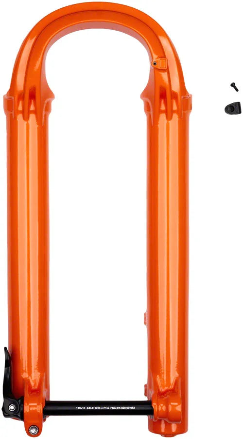 FOX Lower Leg Assembly - 2021 36 29in 130-170 15x110 QR F-S PE-S Shiny Orange - Bicycle Warehouse