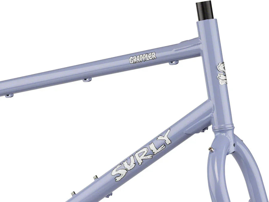 Grappler Frameset - 27.5" Steel Purple Dust Bunny X-Small - Bicycle Warehouse