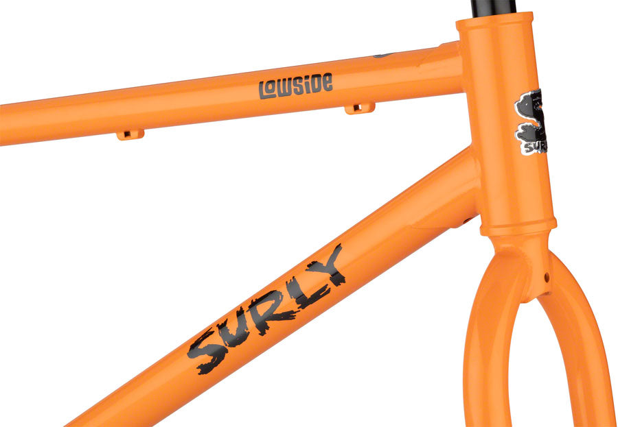 Lowside Frameset - 27.5" Steel Dream Tangerine Medium - Bicycle Warehouse