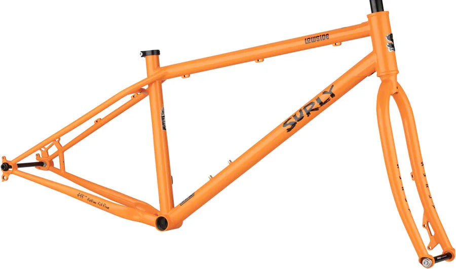 Lowside Frameset - 27.5" Steel Dream Tangerine Small - Bicycle Warehouse