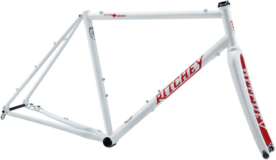 Swiss Cross Frameset - 700c Steel White X-Large - Bicycle Warehouse