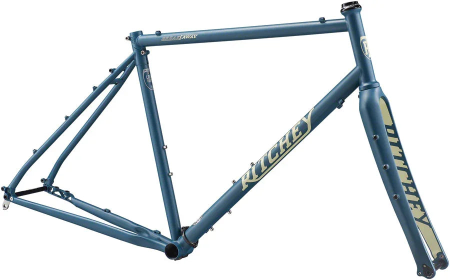 Ritchey Outback Breakaway Frameset - 700c Steel Blue - Bicycle Warehouse